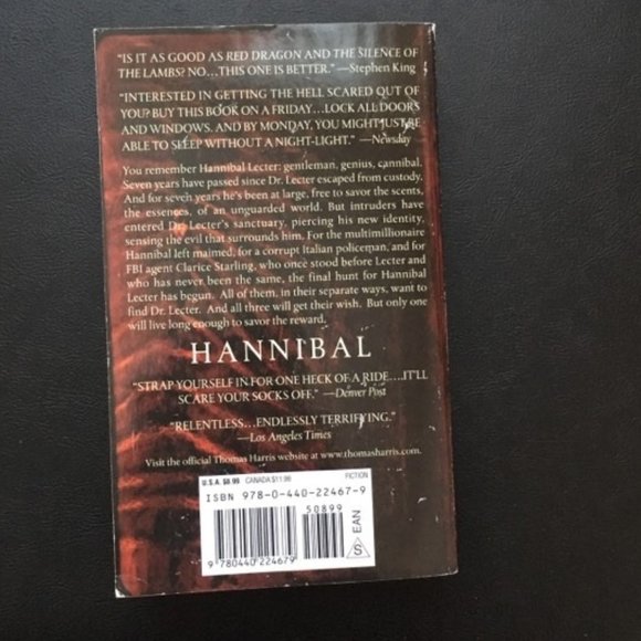 2 for $12 Hannibal by Thomas Harris/ paperback - Picture 2 of 3